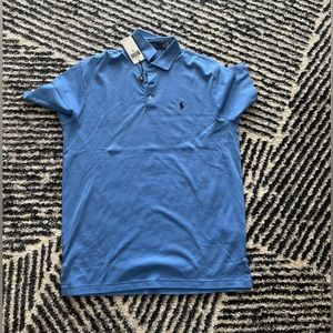 MENS BABY BLUE POLO SHIRT MEDIUM
